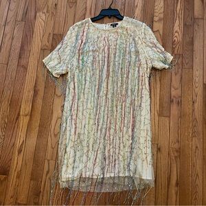 Nasty Gal Women’s Beaded Tassel Dress - Size US 16